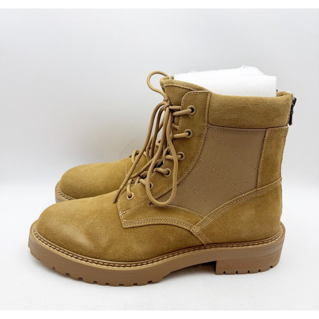 Saint Morta Mens Legion Ankle Combat Boots Size 8 EU 42 Camel Tan Suede NIB