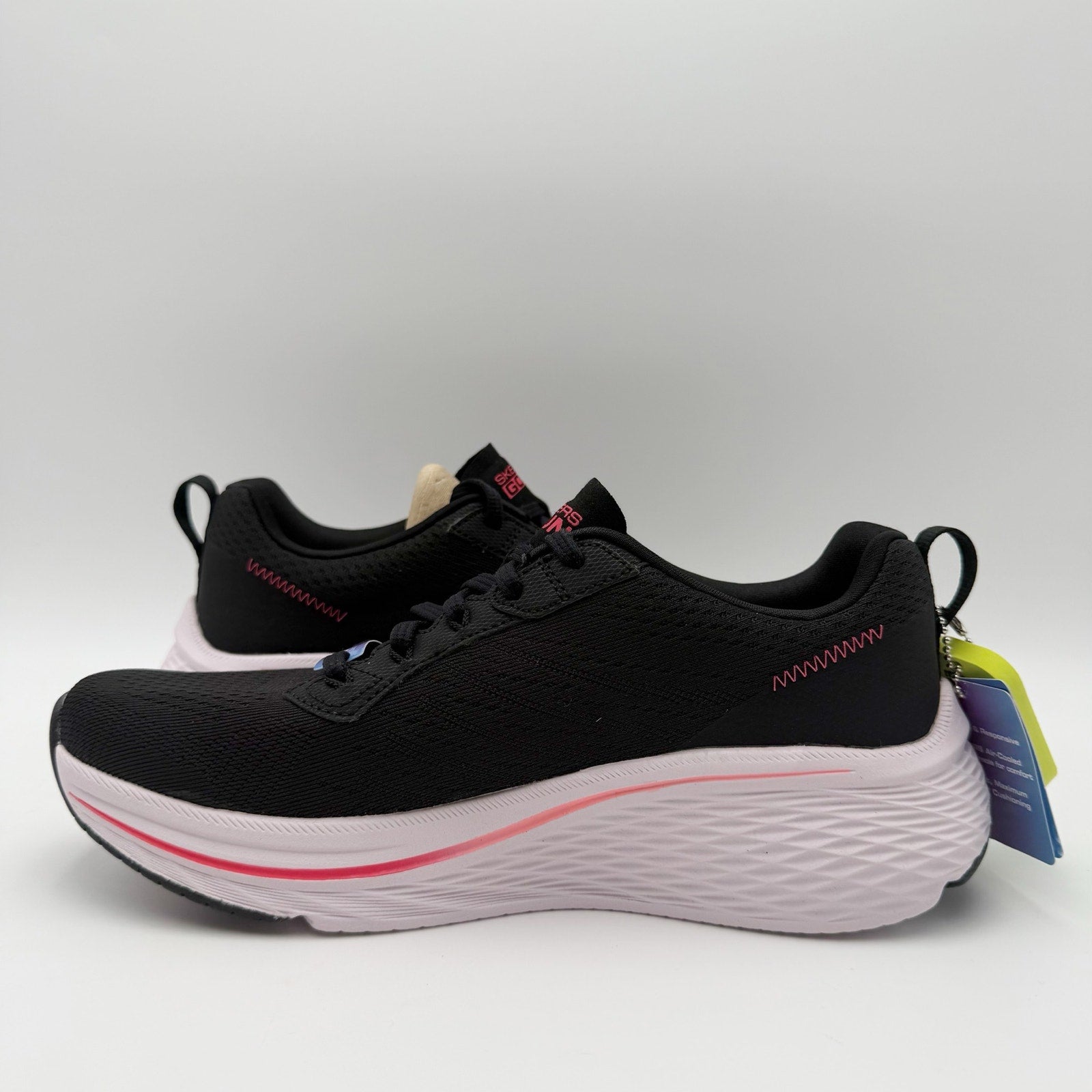 Skechers Womens Max Cushioning Elite 2.0 Athletic Shoes Size 6.5 Black Pink NWT