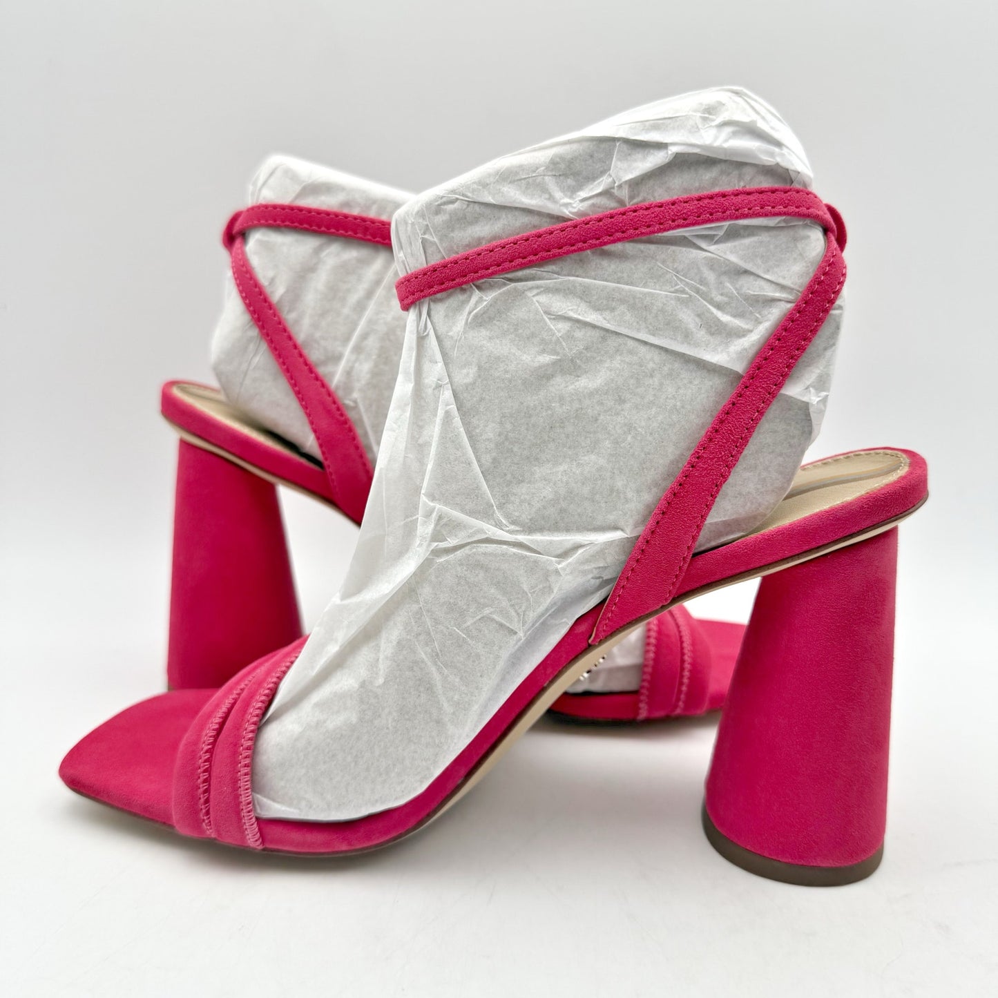 Sam Edelman Womens Kia Heeled Sandal US 6.5 EU 36.5 Pink Suede NIB