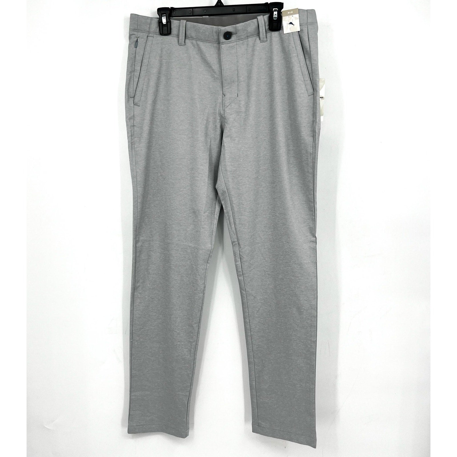 TOMMY BAHAMA Men's IslandZone On Par Pants 34x34 Grey Harbor Mist Flat Front NWT