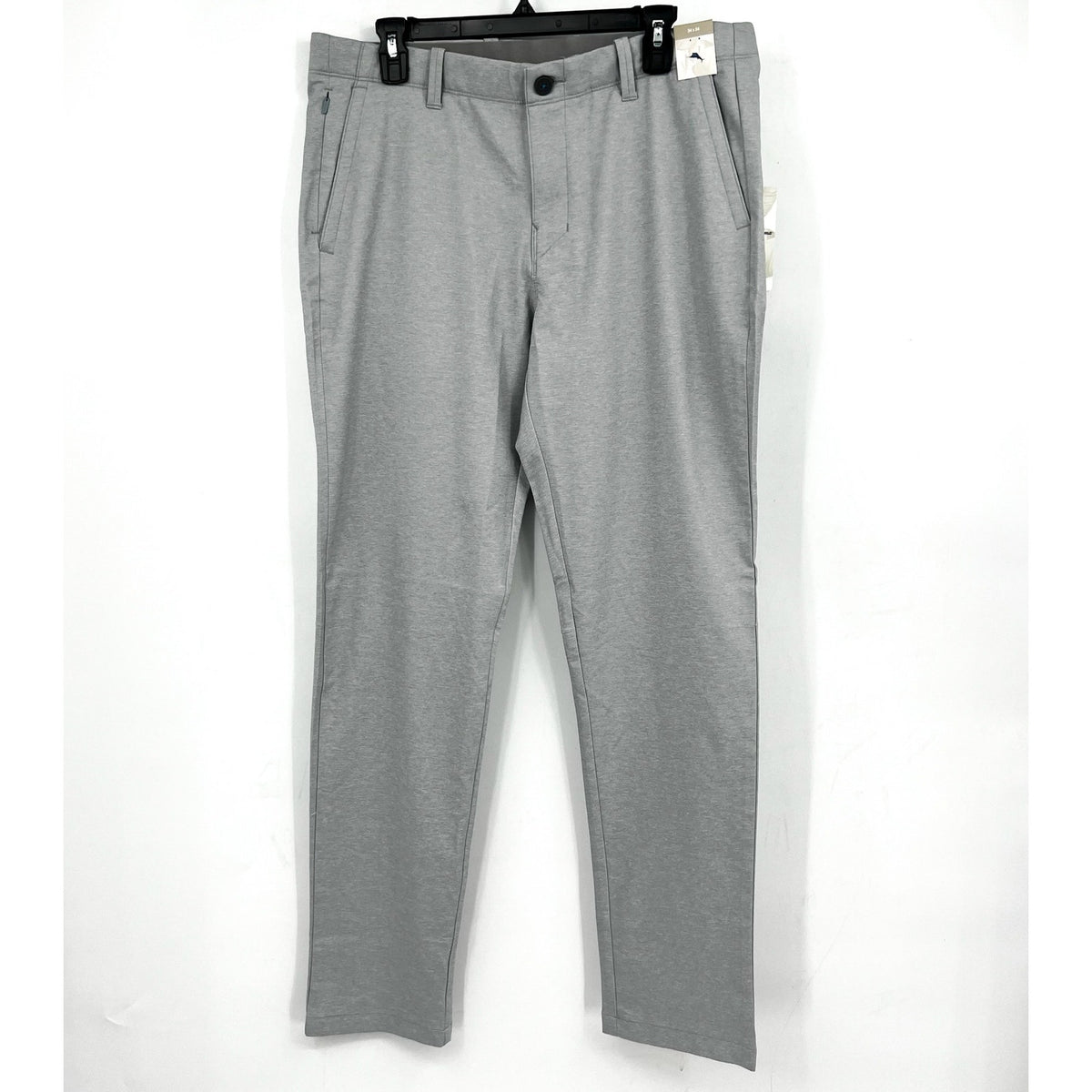 TOMMY BAHAMA Men's IslandZone On Par Pants 34x34 Grey Harbor Mist Flat Front NWT
