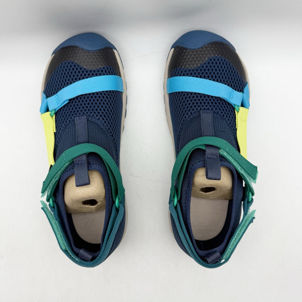 TEVA Kids Outflow Universal Sandals Youth 5 Navy Blue Green Water Shoes NIB