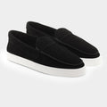Saint Morta Men's Hemisphere Slip On Loafers Size 8 Black White Suede NIB