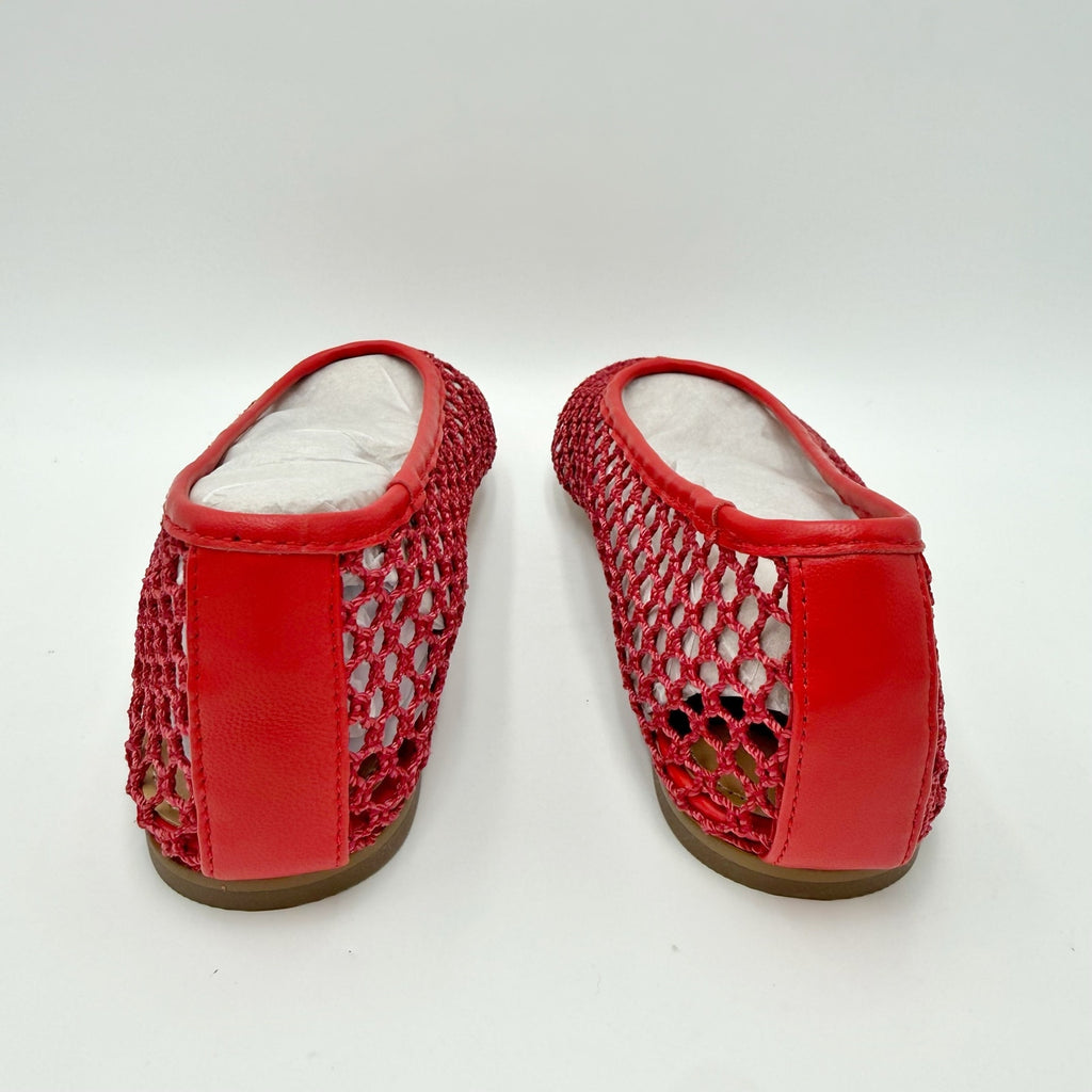 Marc Fisher Ltd. Womens Jazlyn Flats Size 8.5 M Red Leather NWOB
