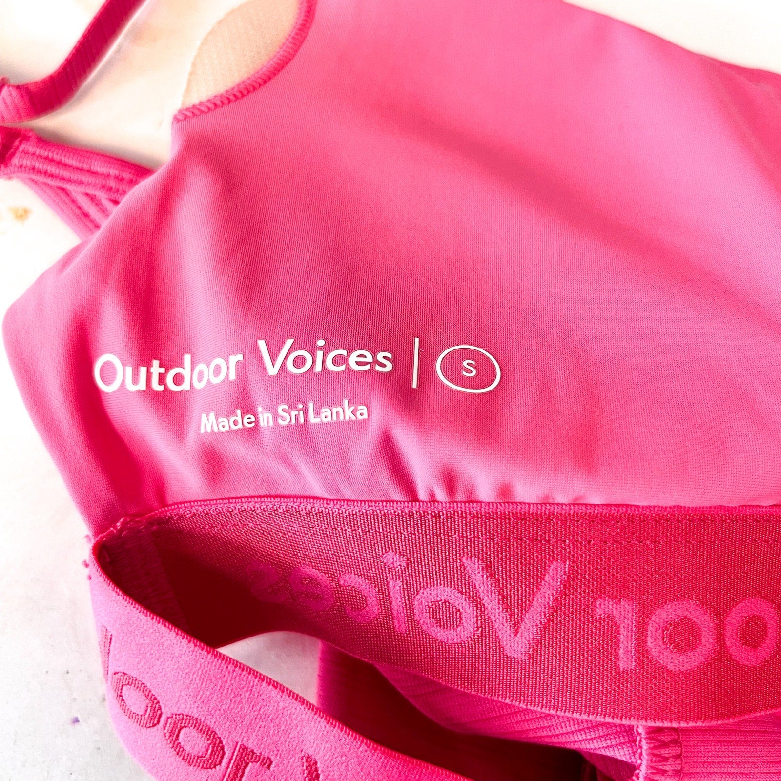 OUTDOOR VOICES Women's TechSweat Leotard Small PINK CERISE Tank NWT