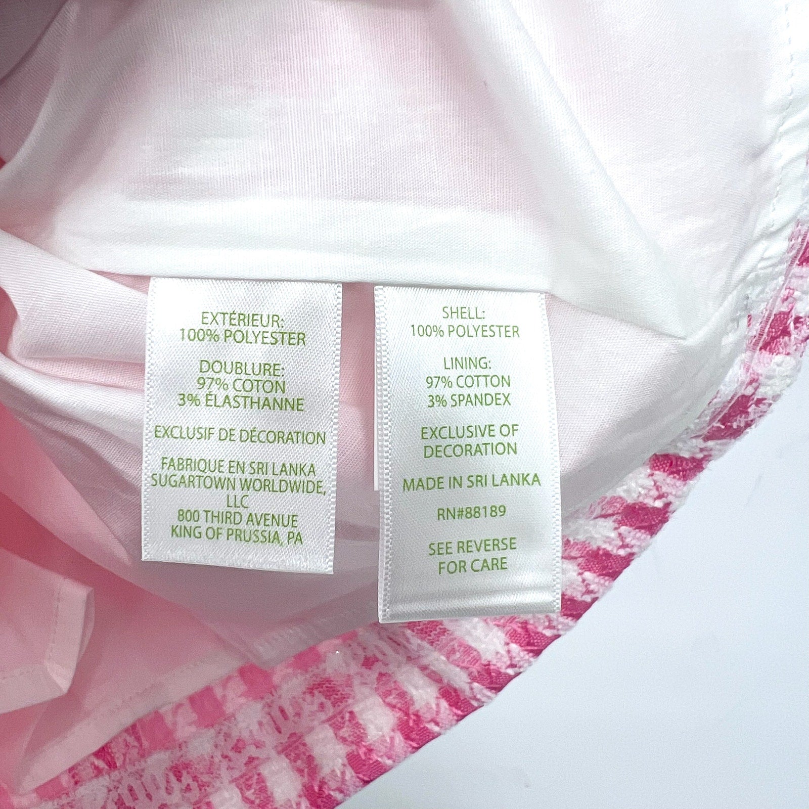 LILLY PULITZER Girls Aria Shift Dress Size 10 Rousseau Pink White Check NWOT