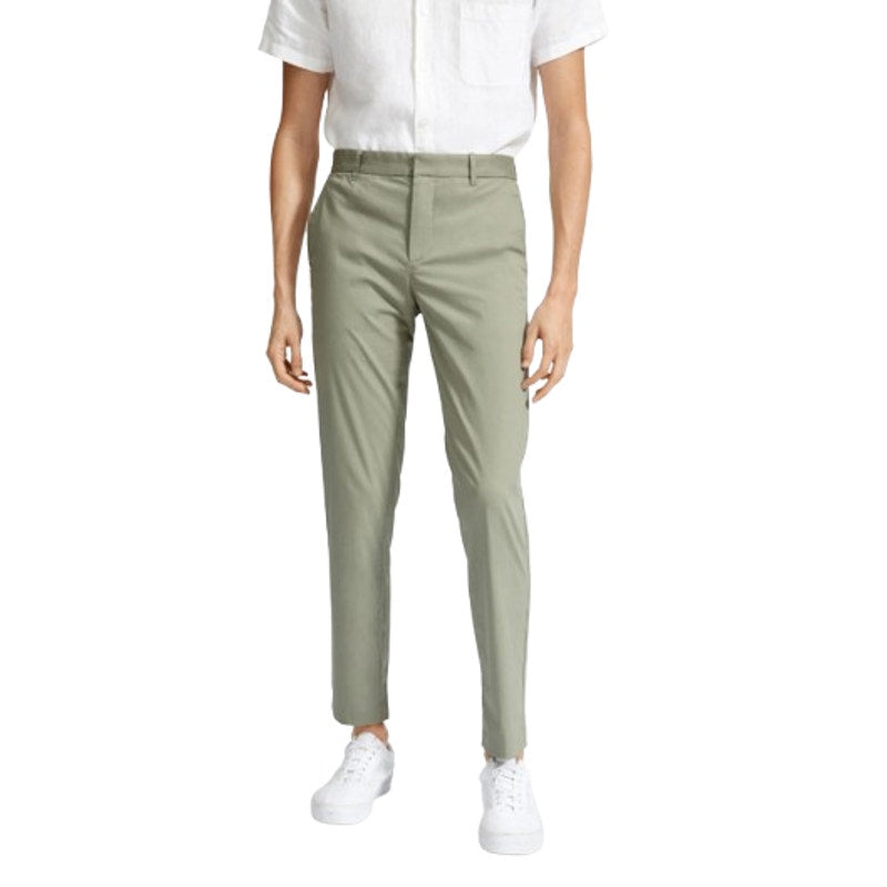 EVERLANE Mens Air Chino Pant 33x32 Sage Green Stretch Cotton Poplin Slim Fit NWT