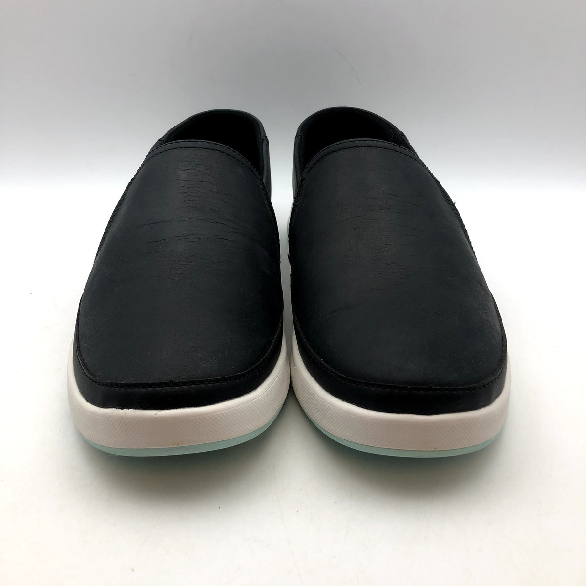 KURU Womens Roam Atla Slip On Sneakers Size 10.5 EU 42 Jet Black Leather NIB