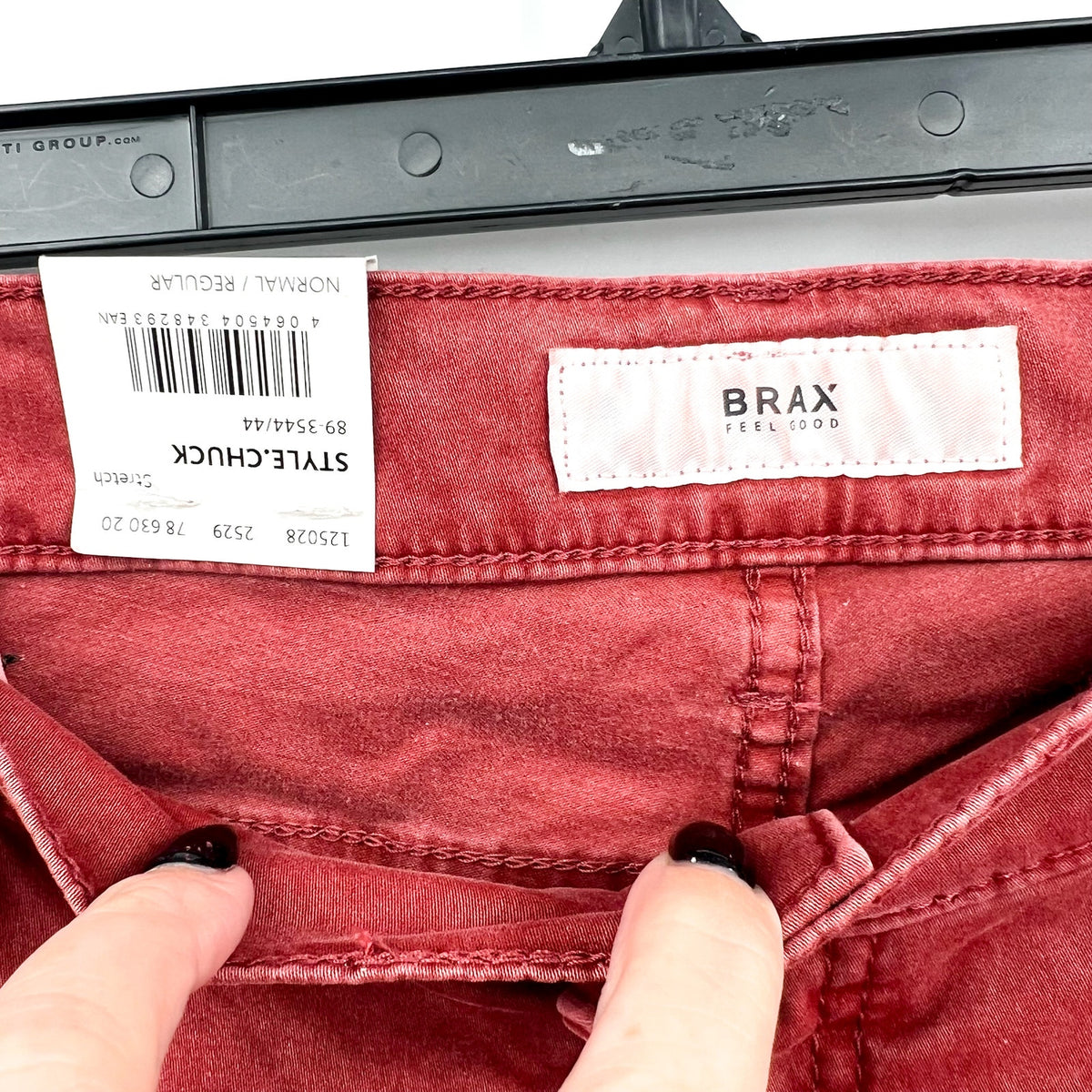 BRAX Men's Chuck Modern Fit Chino Pants 36x32 Burnt Red Frozen Color NWT
