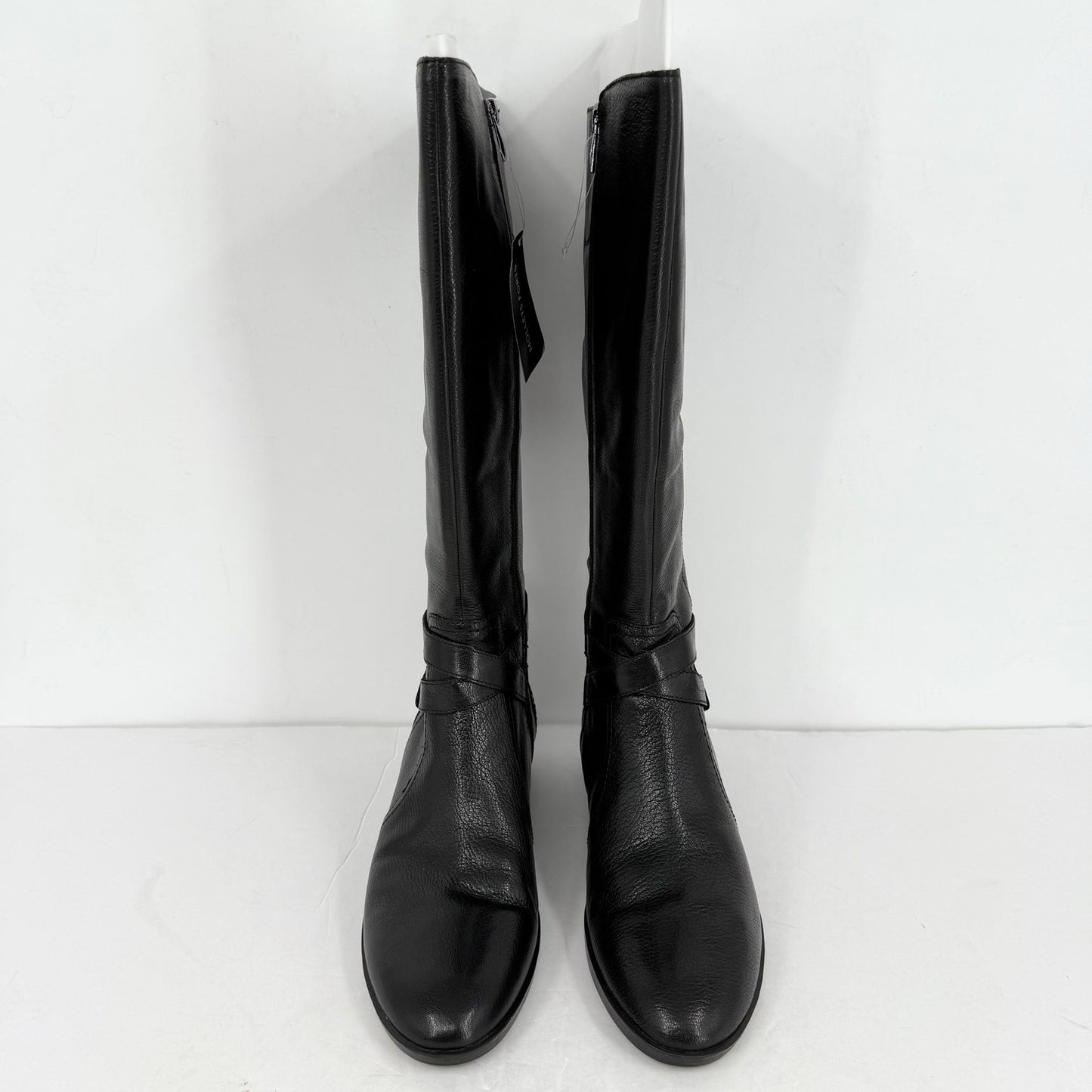 Naturalizer Womens Rena2 Wide Calf Boots US 11 Wide EU 42 Black Leather