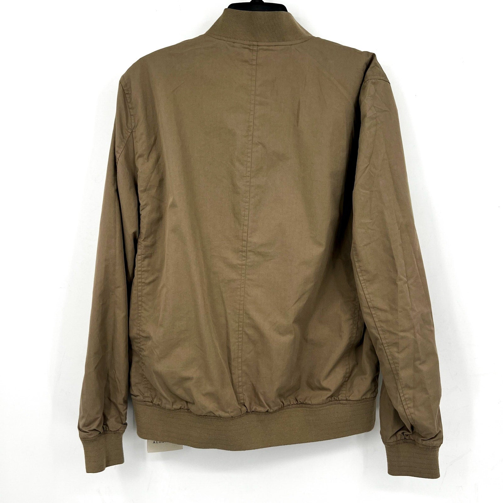 Allsaints Mens Reversible Bassett Bomber Jacket XS Black Ash Khaki NWT