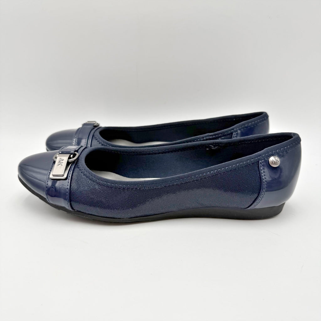 Anne Klein Womens Sport Able Flats Size 6.5 M Navy Blue NIB