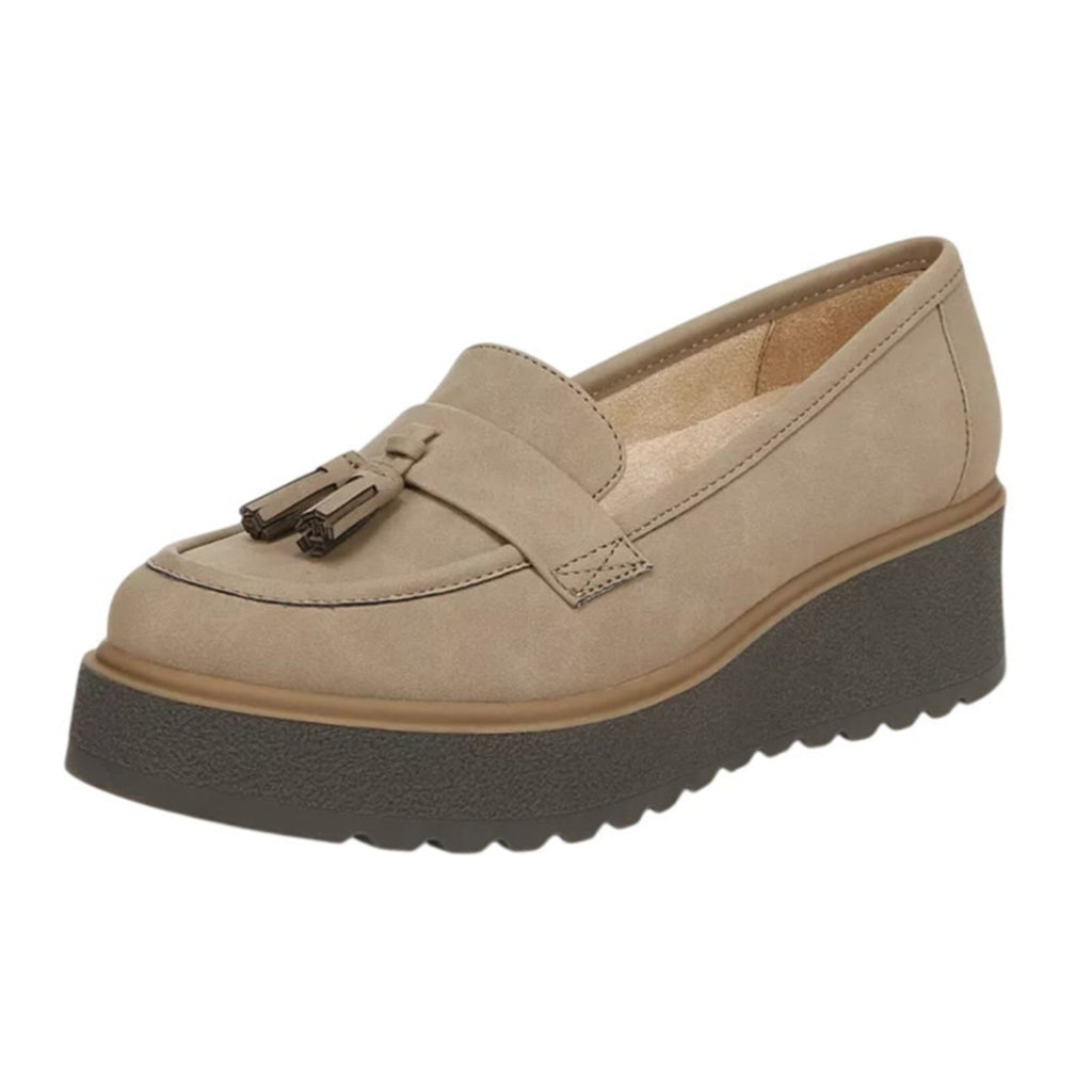 Soul Naturalizer Womens Josie Loafers Size 7 Wide EU 37 Taupe Slip On NIB