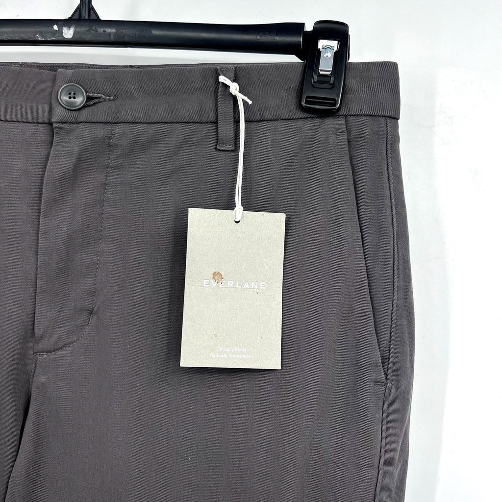 EVERLANE Men's Uniform Performance Chinos 31x30 Slate Grey Slim Fit Pants NWT