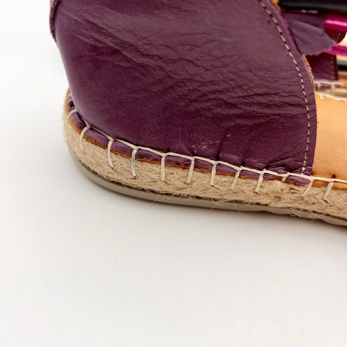 Coldwater Creek Womens Walk With Me Valencia Sandals US 8.5 Purple Leather NIB