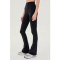 SPLITS59 Women's Raquel High Waist Flared Legging Small Black Elastic Waist NWT