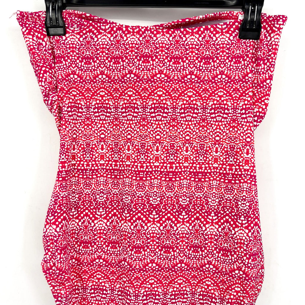 TOMMY BAHAMA Island Cays Point Bandeau One Piece Swimsuit Size 16 Pink Maui NWT