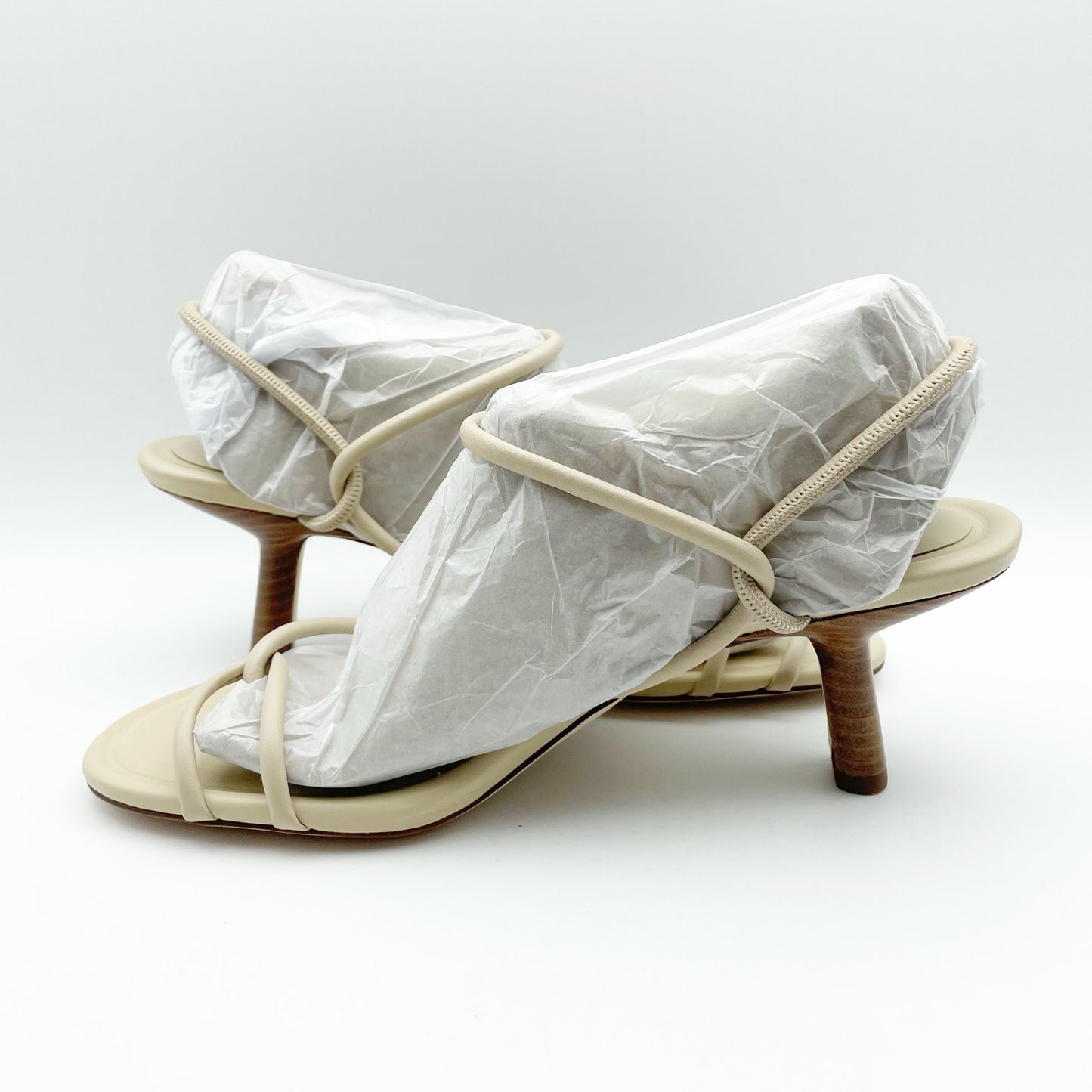 Vince Womens Jolie Strappy Kitten Heel Sandals US 6.5M EU 36.5 Tan Cream