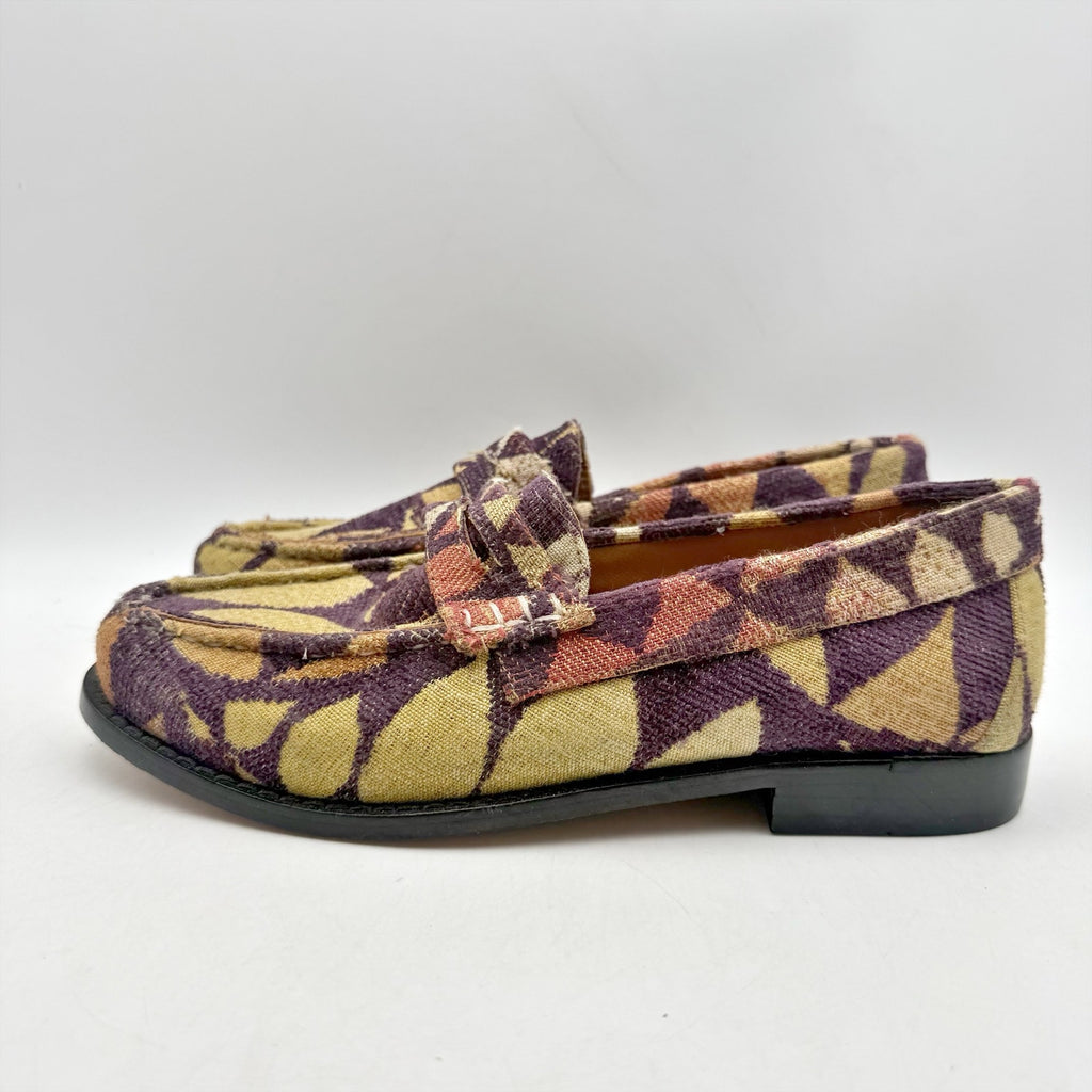 RE/DONE Womens 90s Pop-Print Loafers EU 35 US 5 Multi-color Tapastry EUC