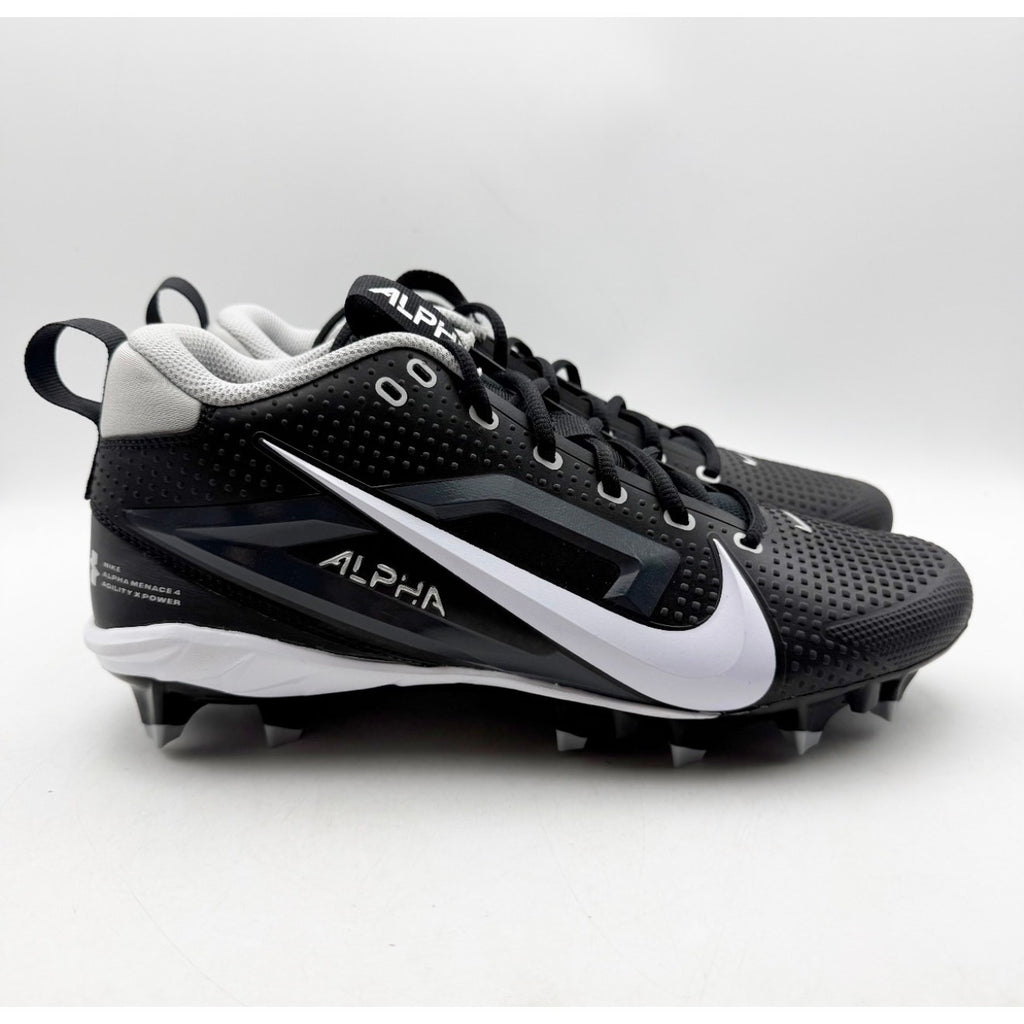 Nike Mens Alpha Menace 4 Varsity Molded Football Cleat Size 11 Black FN0027 NWOB