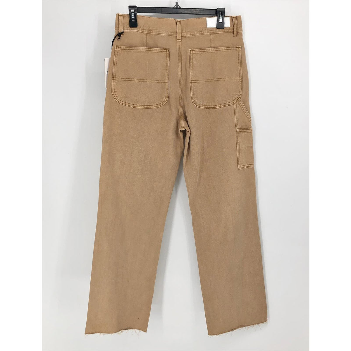 RE/DONE Womens Utility Loose Jeans US 2 26 Tan Washed Khaki Relaxed Straight NWT
