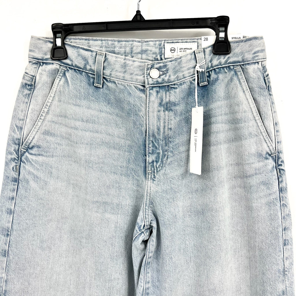 AG ADRIANO GOLDSCHMIED Stella Palazzo Wide Leg Jeans Size 28 Idol Light Wash NWT