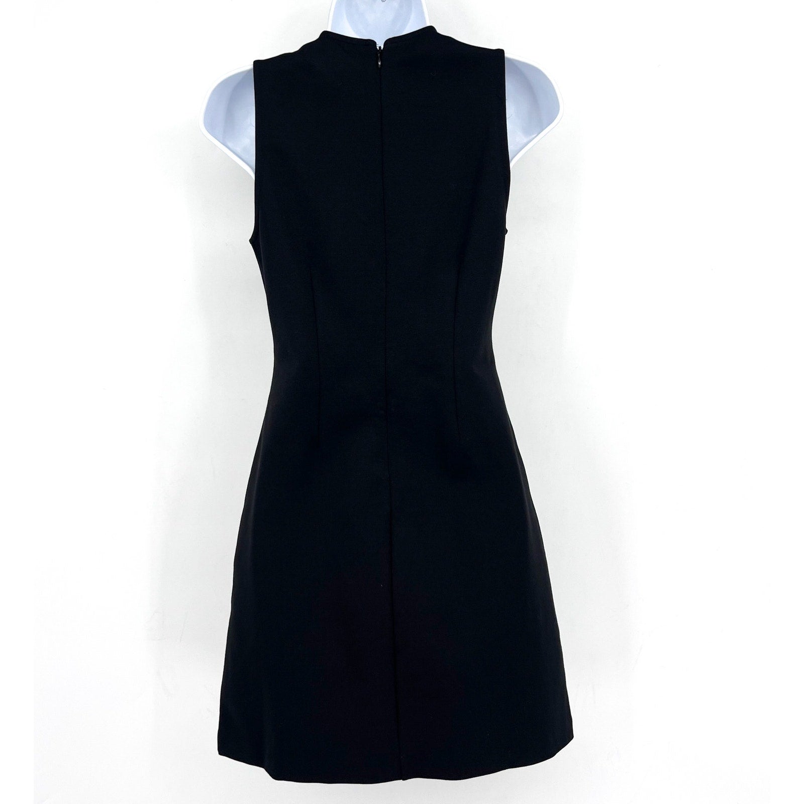 EVERLANE Women's The Dream '90s Shift Dress XS Black Sleeveless Stretch NWT