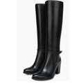 NATURALIZER Women's Kalina Boot 7.5 Wide WIDE CALF Black Leather Knee High NWOB