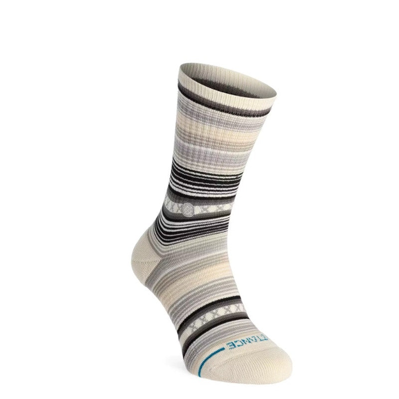 STANCE Men's Curren 3-Pack Hiking Crew Socks Large (9-13 ) Forest Striped NWT