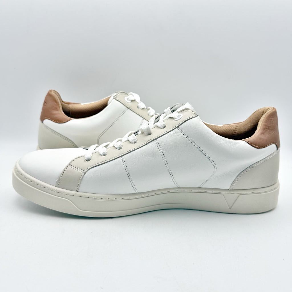 Vionic Mens Lucas ll Sneakers US 11 EU 44 White Leather Comfort Orthotic NWOB