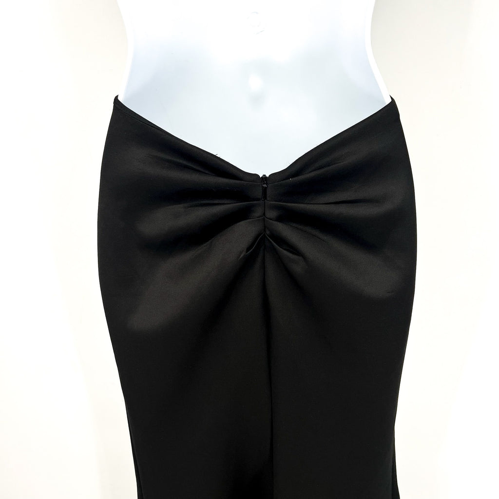 LA FEMME Women's 27657 Jersey Column Prom Dress Size 00 Black EUC