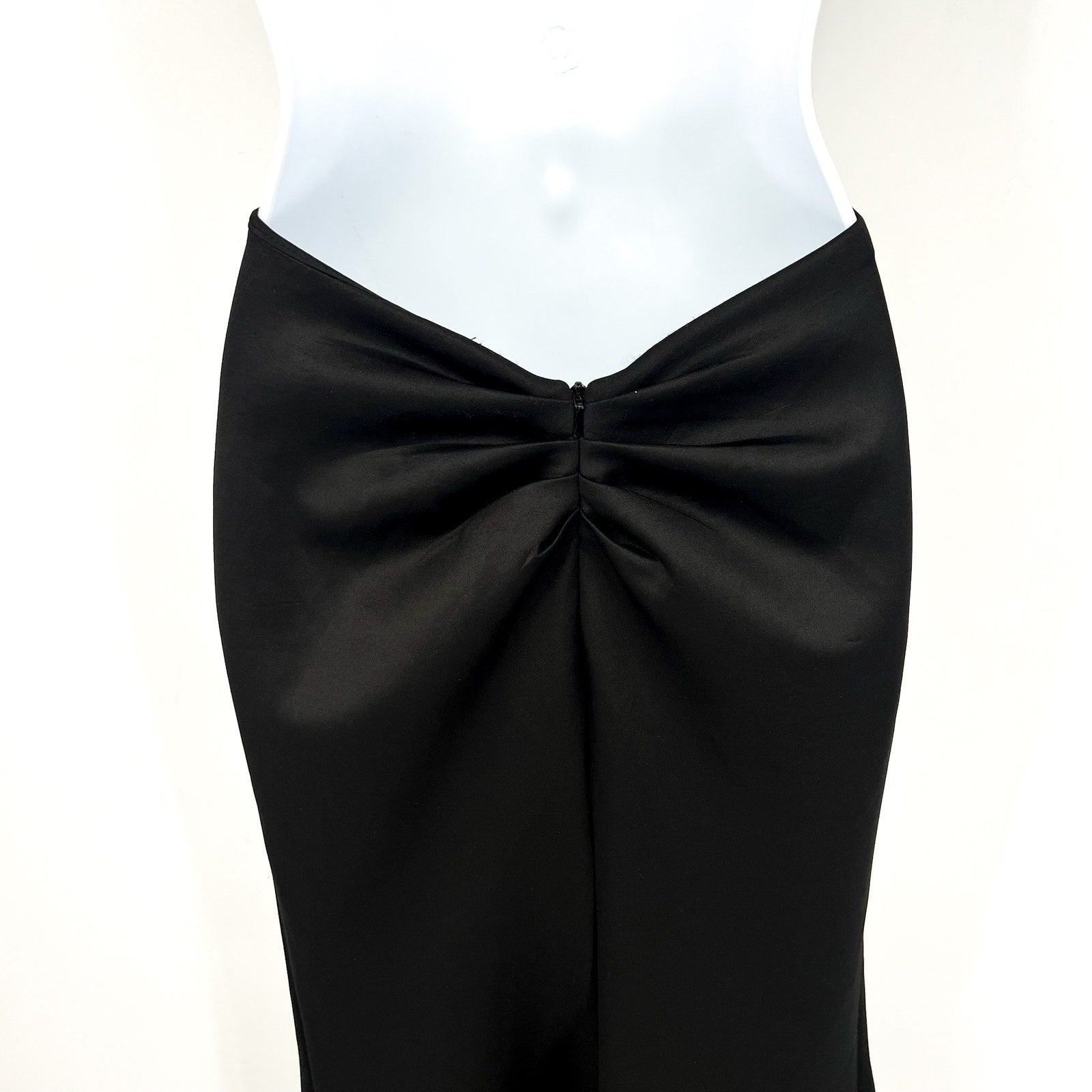 LA FEMME Women's 27657 Jersey Column Prom Dress Size 00 Black EUC