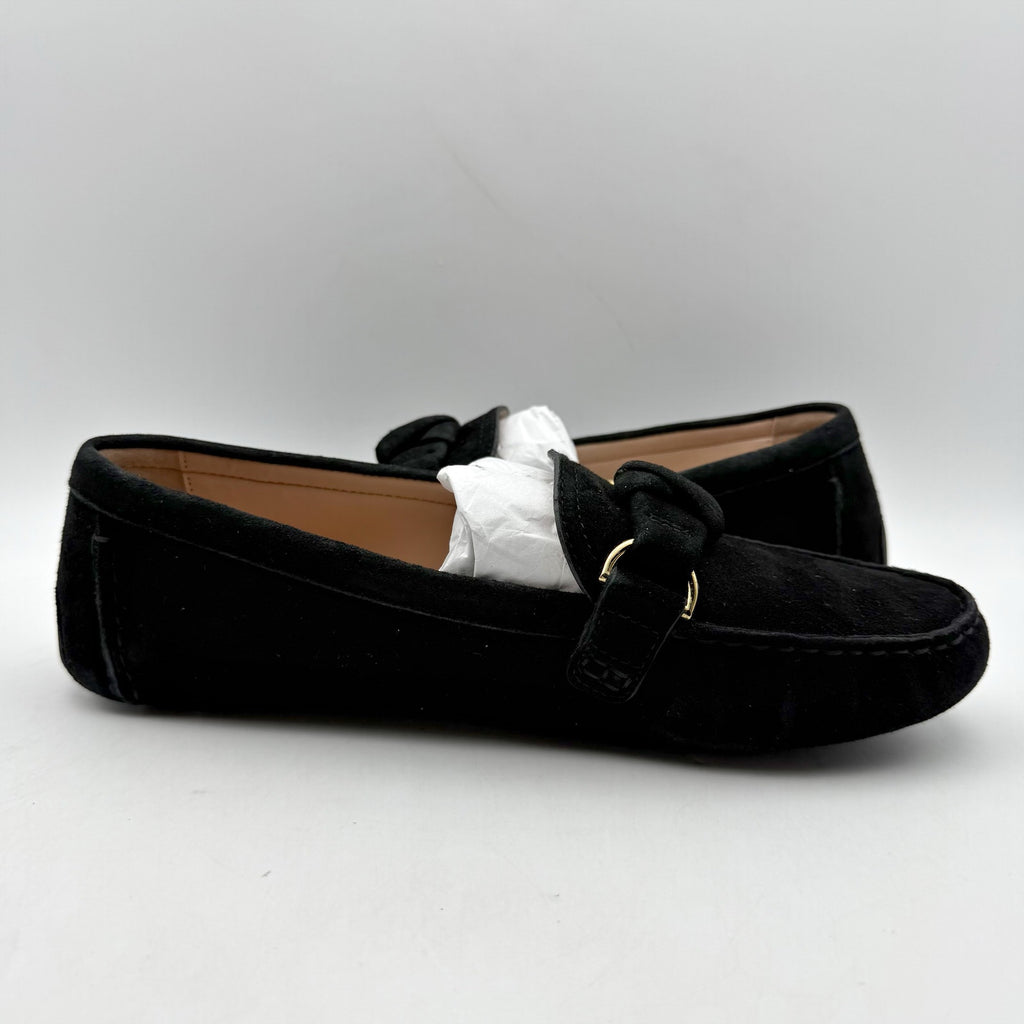 Cole Haan Womens Emmie Knot Driver Loafers US 8 B EU 38.5 Black Suede NIB