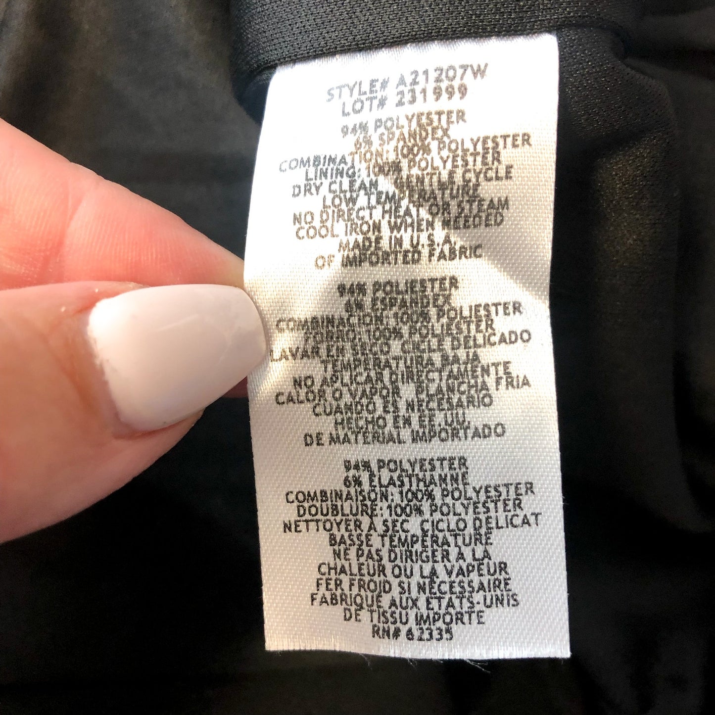 BETSY & ADAM Women's Jordan Short Scuba Crepe Dress 14W Black Drape Back NWT