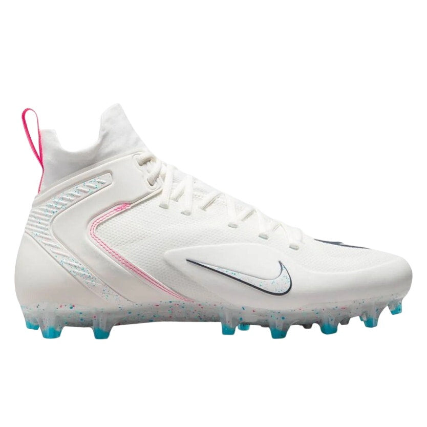 NIKE Mens Alpha Huarache 8 Elite Lacrosse Cleats US 12 EU 46 White Athletic NWOB