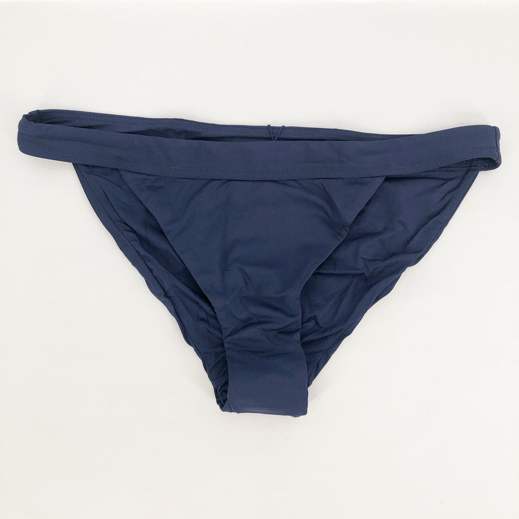 ANDIE SWIM Banded Cheeky Bikini Bottom XL US 16 Navy Blue NWT