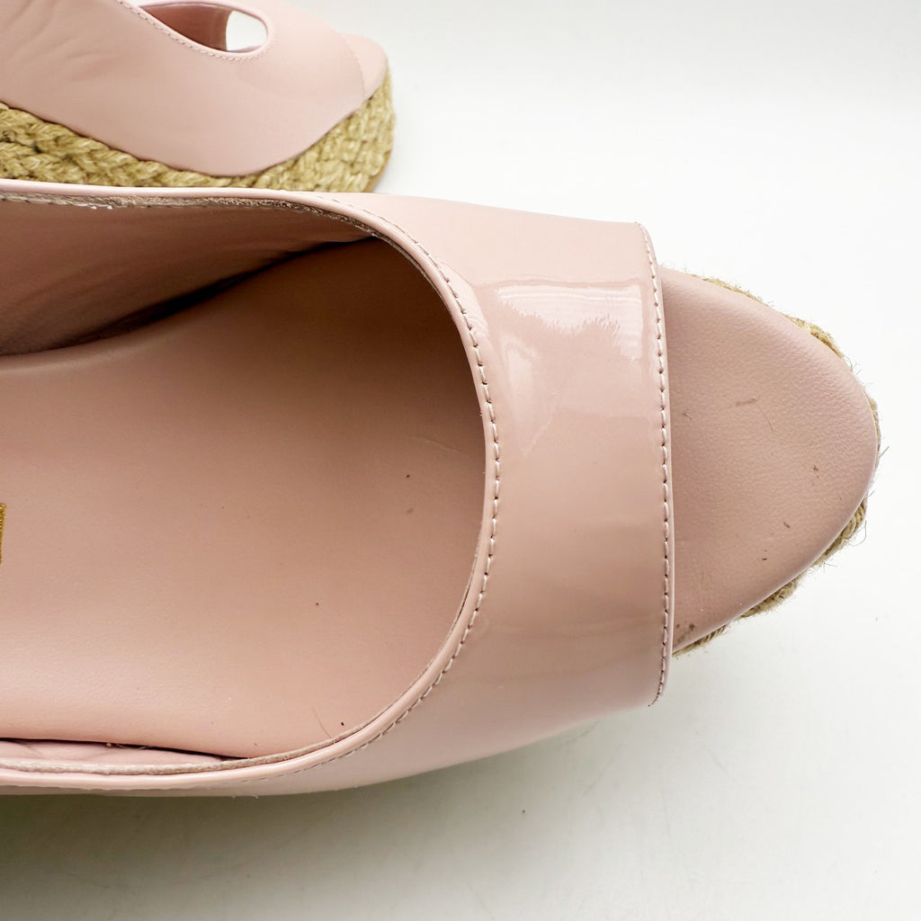Stuart Weitzman Womens Island Sandal Espadrille Wedge US 9B EU 39.5 Pink NIB