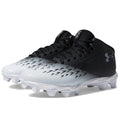 Under Armour Spotlight Fran 4.0 Football Cleats Youth 4.5 Black White NWOB