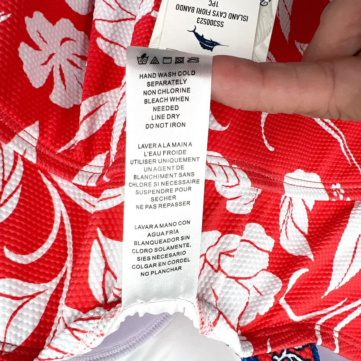TOMMY BAHAMA Island Cays Fiori One Piece Swimsuit Size 8 Pink White Floral NWT