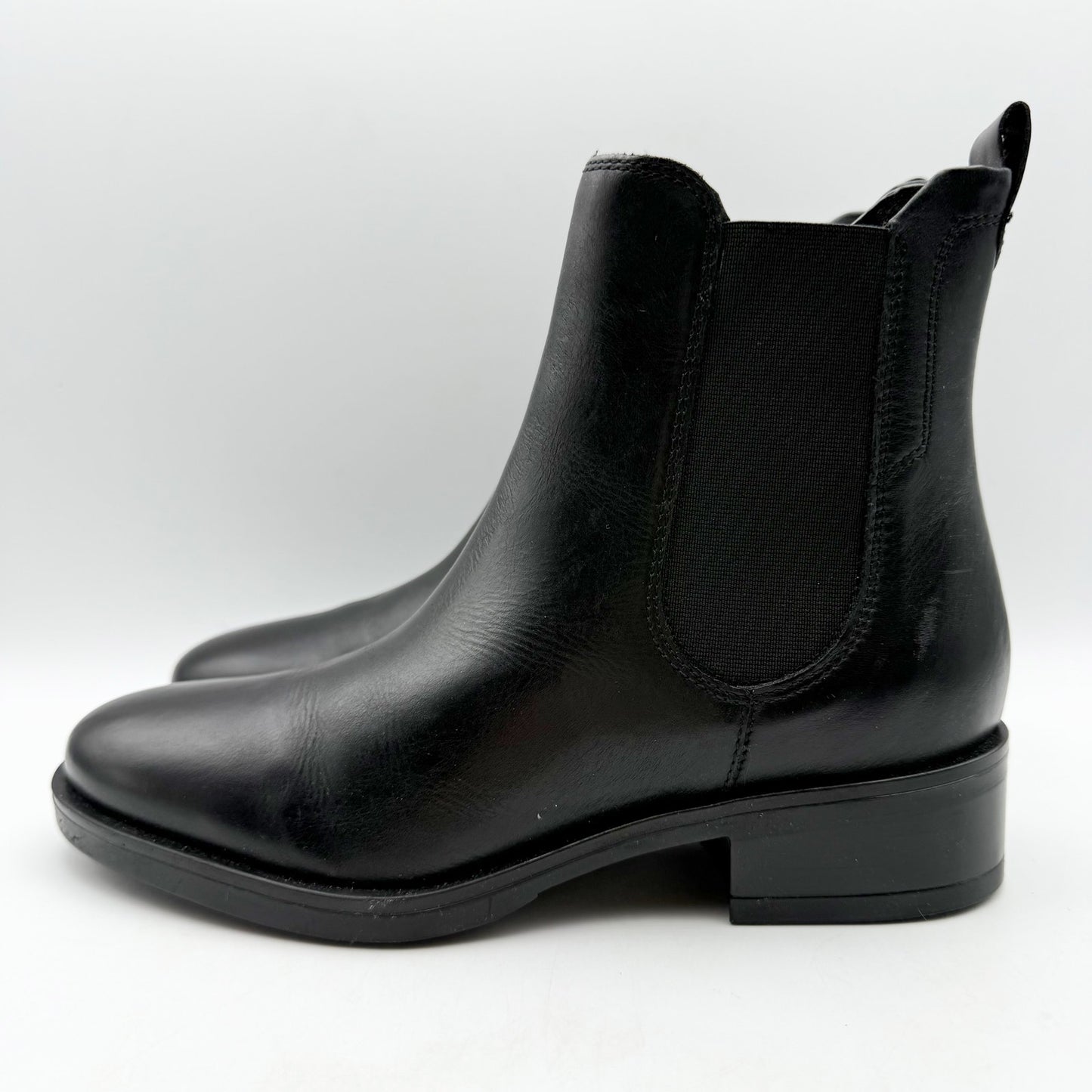 Dune London Womens Panoramic Ankle Boots EU 37 US 7 Black Leather NIB