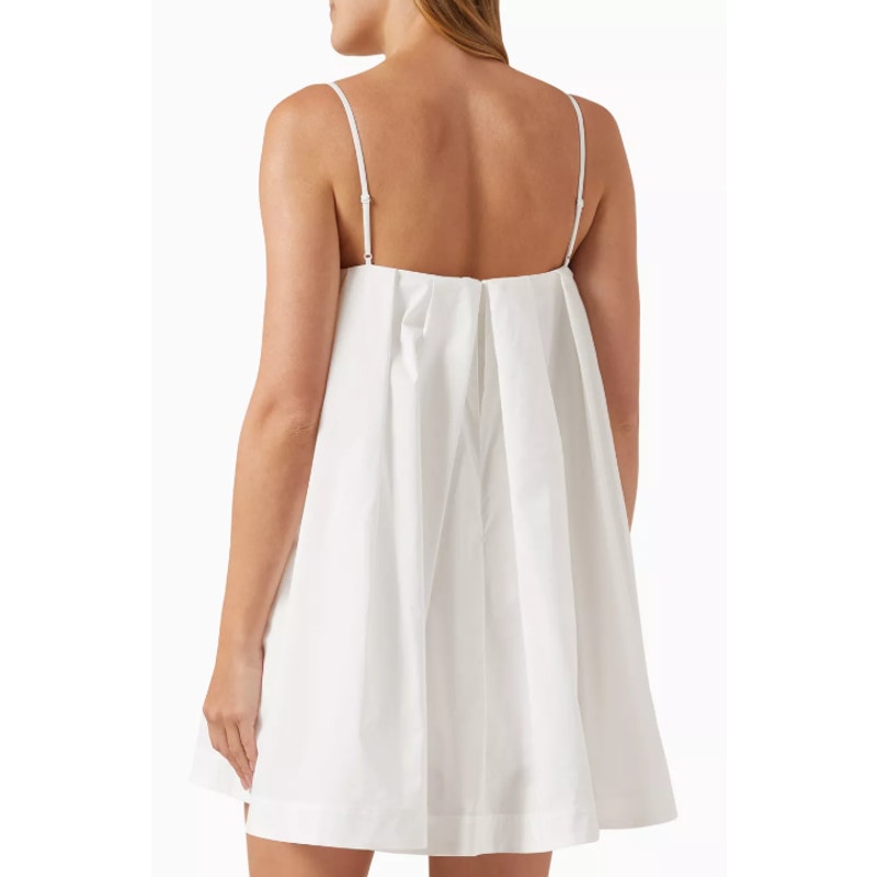 JONATHAN SIMKHAI Kendall Mini Dress Size 4 Cotton-Poplin White Sleeveless NWT