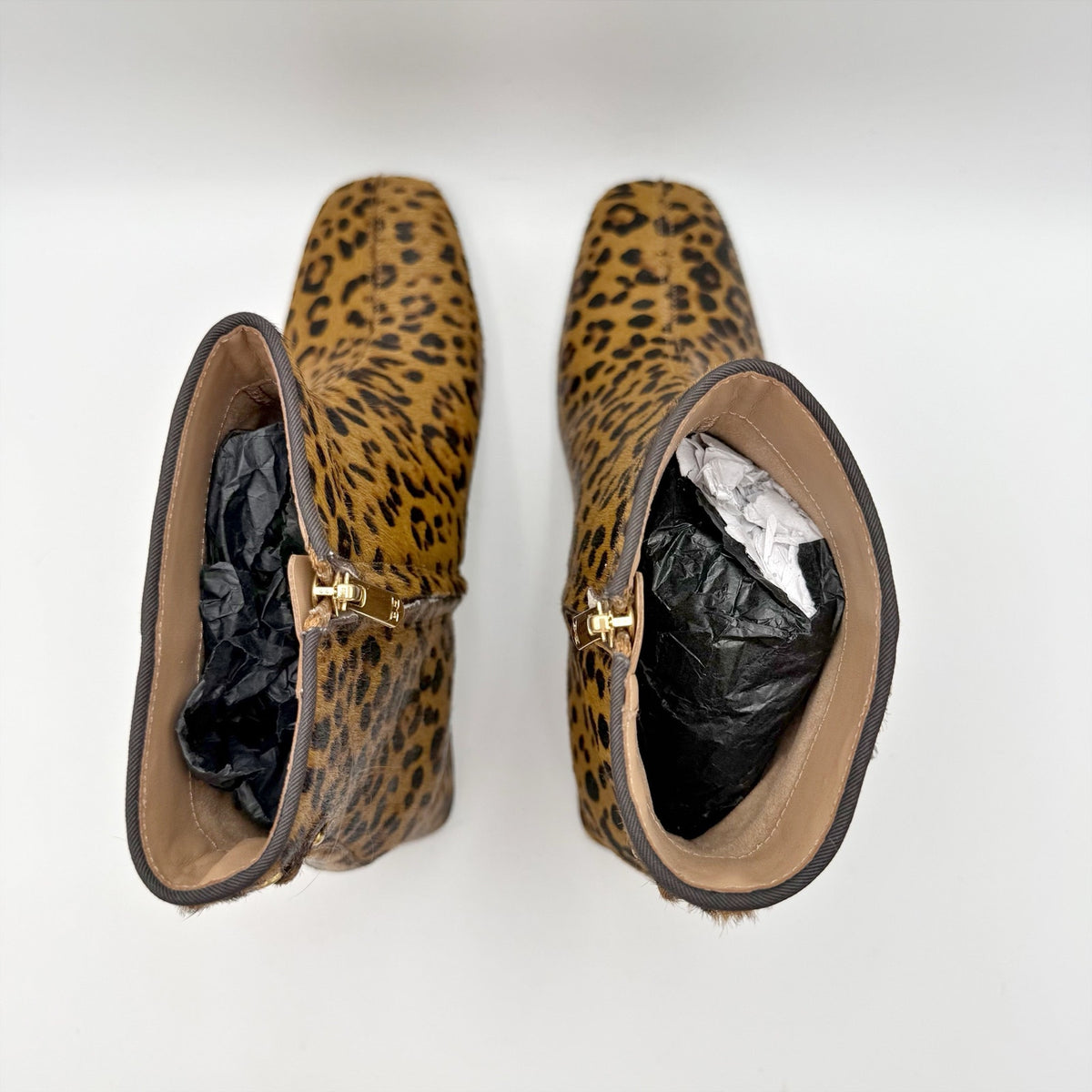 Sam Edelman Womens Paige 2 Ankle Booties Size 8.5 M Leopard Print Leather NWOB