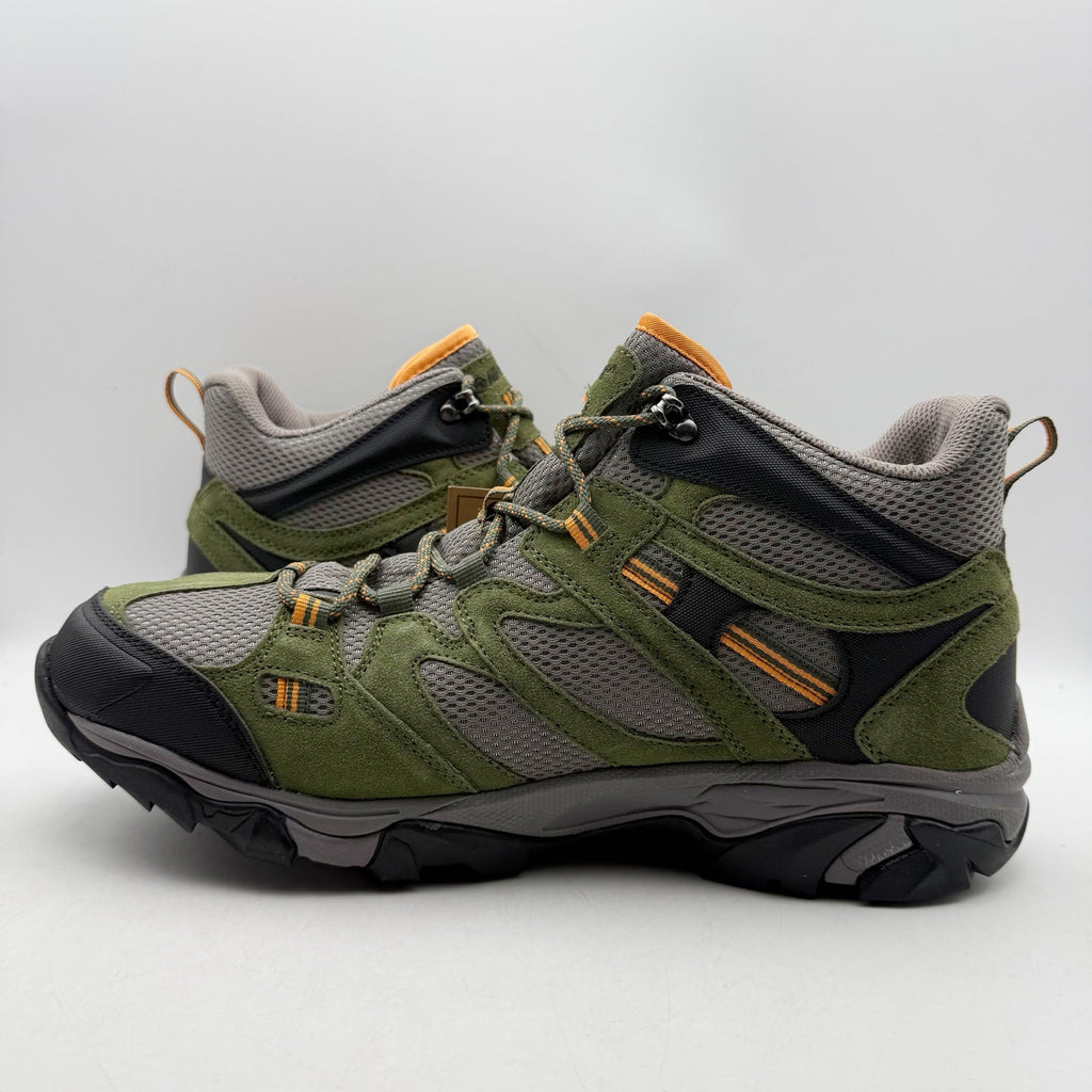 Hi-Tec Mens Ht Ravus Mid Hiking Ankle Boots US 13 EU 46 Green Waterproof NWOB