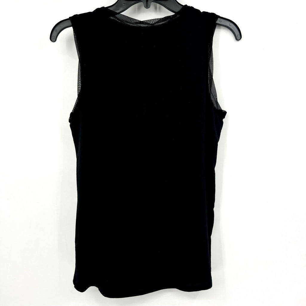 NIC+ZOE Women's Date Night Drape Tank Top Small Black Sleeveless NWT