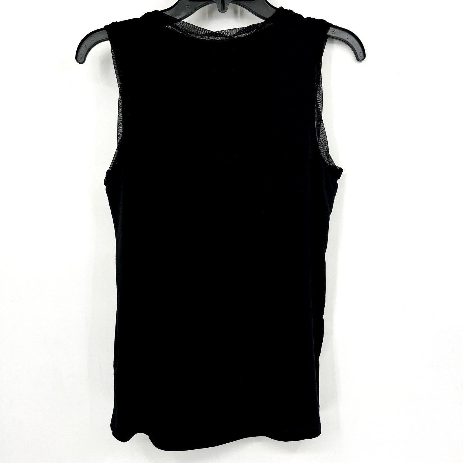 NIC+ZOE Women's Date Night Drape Tank Top Small Black Sleeveless NWT