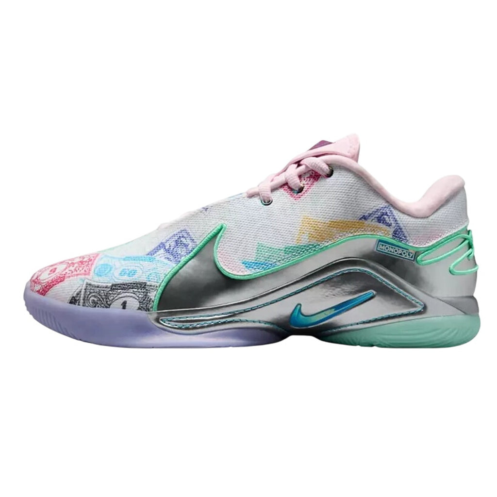 Nike Monopoly LeBron XXII 22 QS Currency Athletic Shoes Mens 10 White Pink NIB