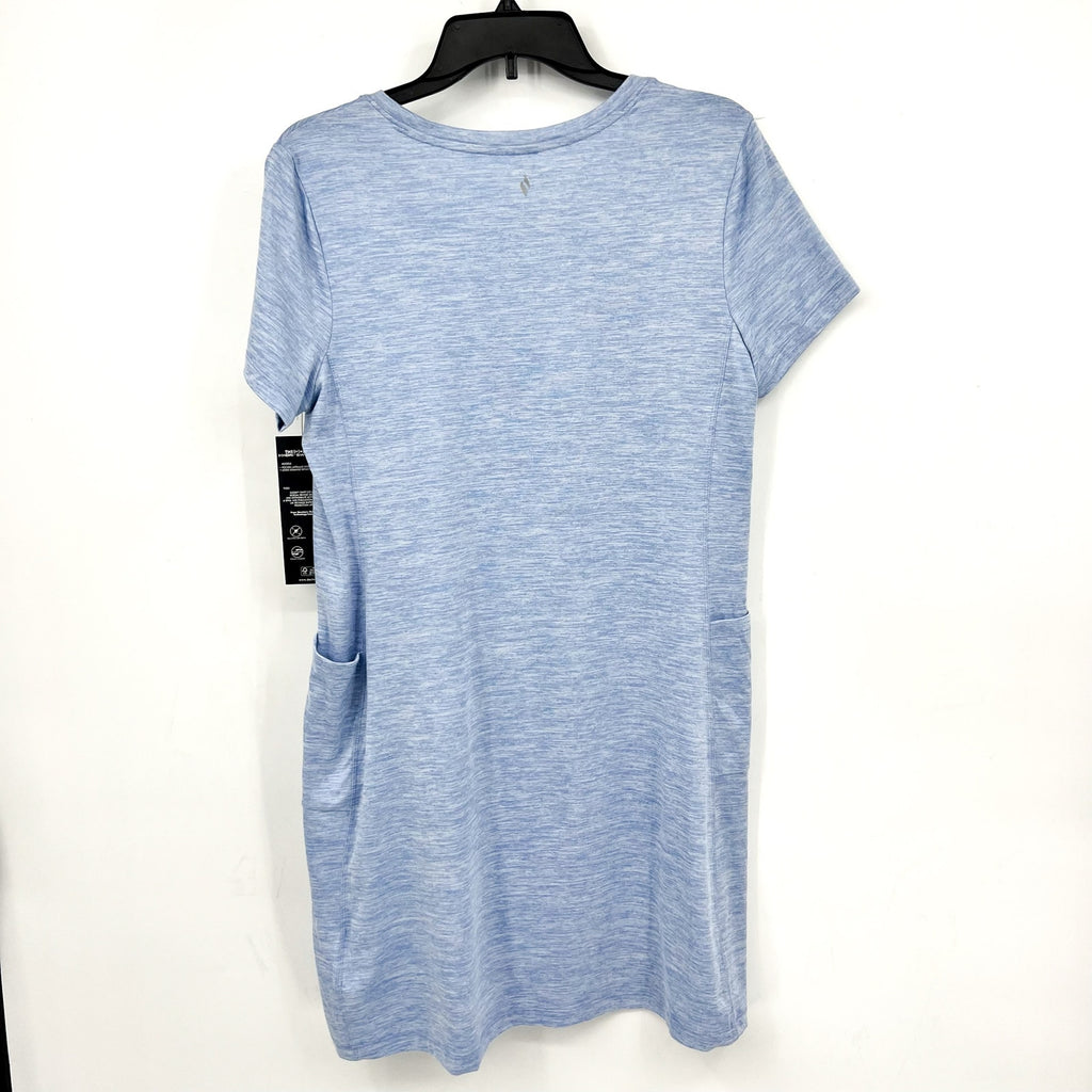 SKECHERS Women's GoDri Swift T-Shirt Dress Medium Blue Short Sleeve NWT