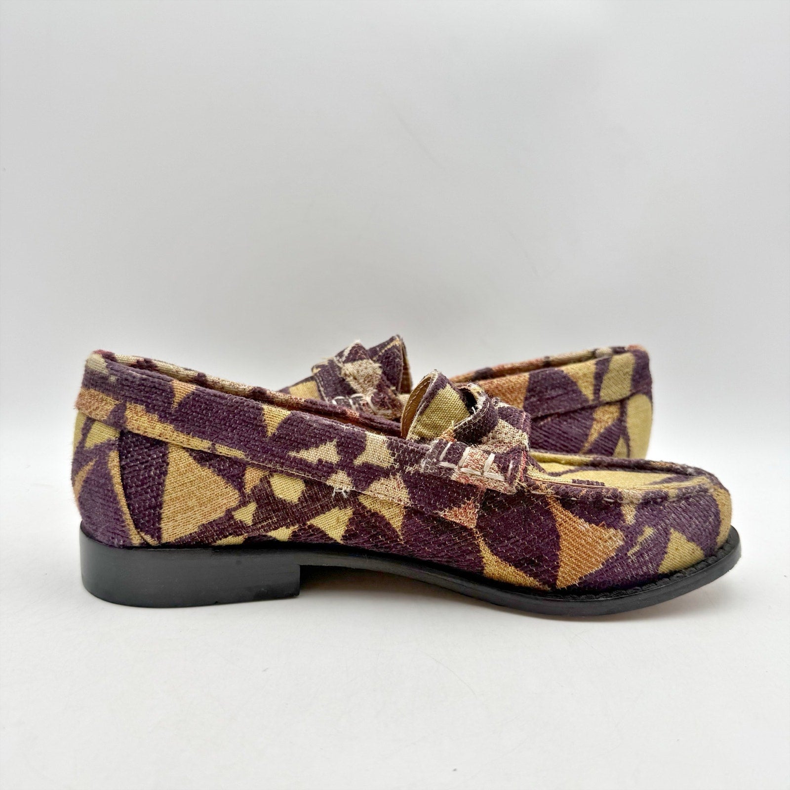 RE/DONE Womens 90s Pop-Print Loafers EU 35 US 5 Multi-color Tapastry EUC