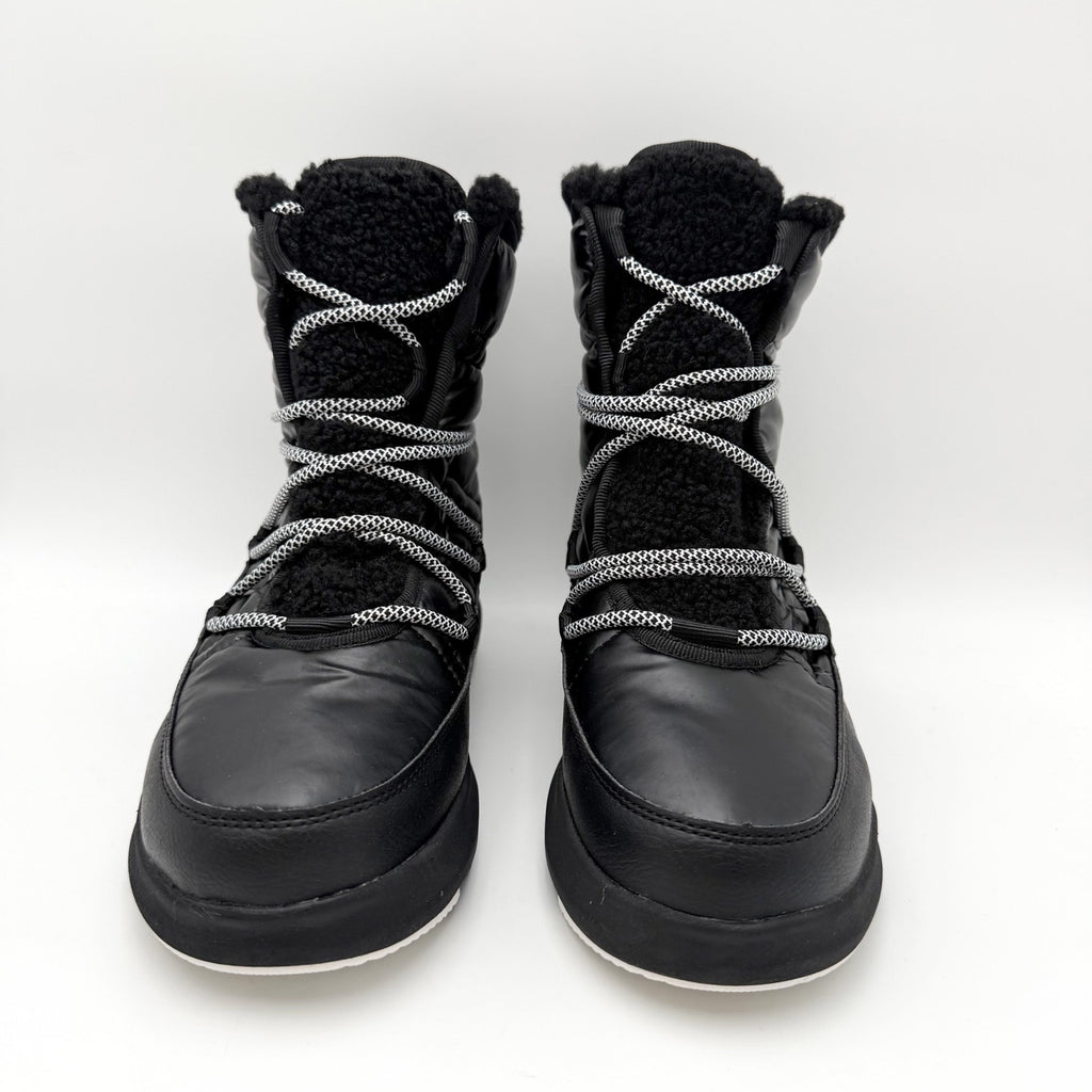Kamik Womens Lea Pull Winter Boots US 7 M EU 38 Black Fleece NIB