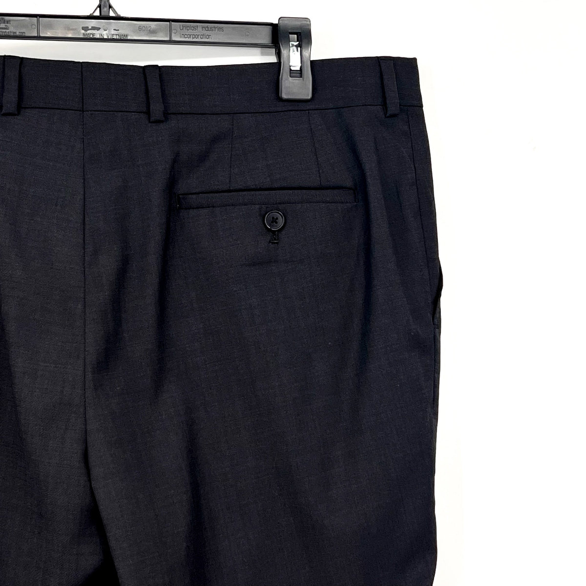 PENGUIN Men's Osman Flat Front Dress Pants 38X31 Navy Blue Wool Blend NWOT